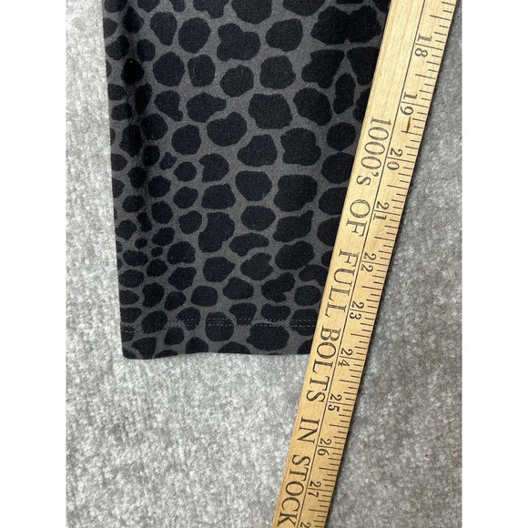 Soft Surroundings Have To Have Animal Print Leggings Womens Size PM Black Gray - Picture 9 of 9